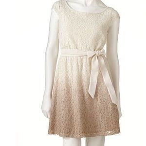 LC LAUREN CONRAD Lace Dip Dye Dress 4